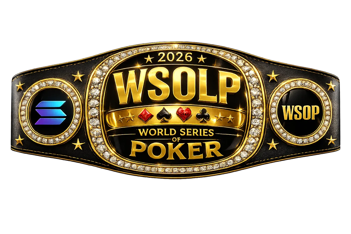 2026 WSOLP World Series of Poker championship belt