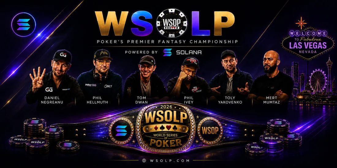 WSOLP — poker's premier fantasy championship lineup, powered by Solana